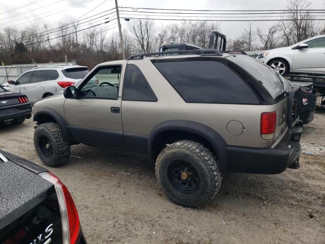 1GNCT18W5YK223192 - 2000 CHEVROLET BLAZER BEIGE photo 2