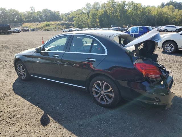 55SWF4KB0FU015377 - 2015 MERCEDES-BENZ C 300 4MATIC BLACK photo 2