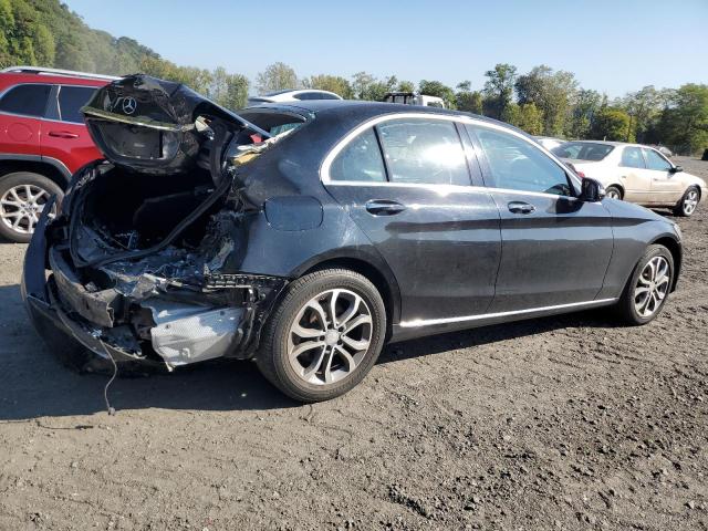 55SWF4KB0FU015377 - 2015 MERCEDES-BENZ C 300 4MATIC BLACK photo 3