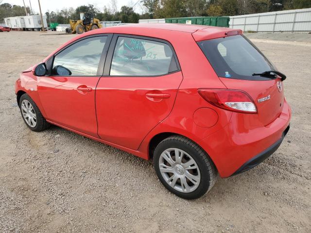 JM1DE1HZ0B0110464 - 2011 MAZDA MAZDA2 RED photo 2