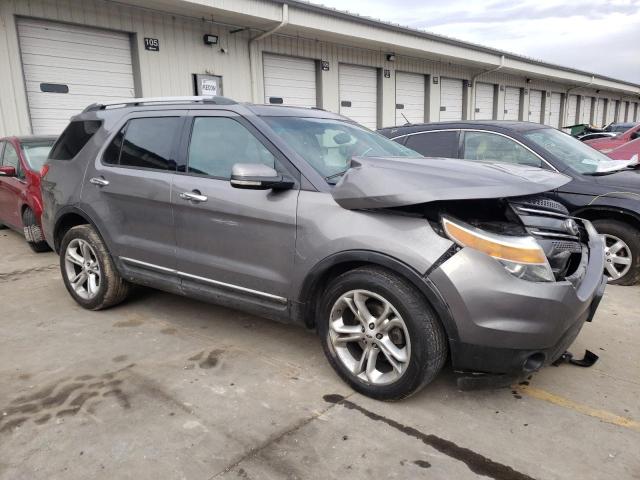 1FM5K8F82DGA89381 - 2013 FORD EXPLORER LIMITED GRAY photo 4