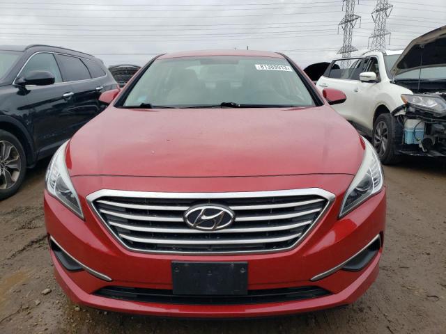 5NPE24AFXHH452031 - 2017 HYUNDAI SONATA SE RED photo 5