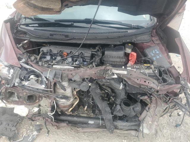 19XFB2F58DE010579 - 2013 HONDA CIVIC LX BURGUNDY photo 11