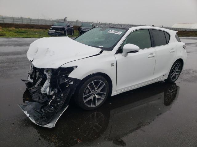 JTHKD5BH6F2245796 - 2015 LEXUS CT 200 WHITE photo 1