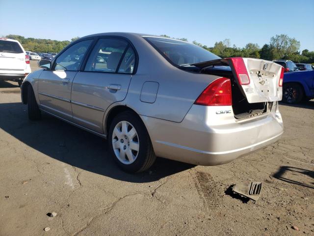 2HGES26772H578080 - 2002 HONDA CIVIC EX TAN photo 2