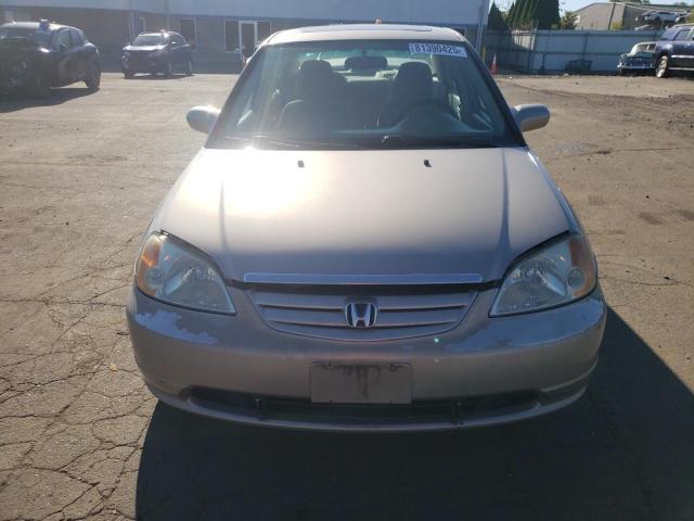 2HGES26772H578080 - 2002 HONDA CIVIC EX TAN photo 5