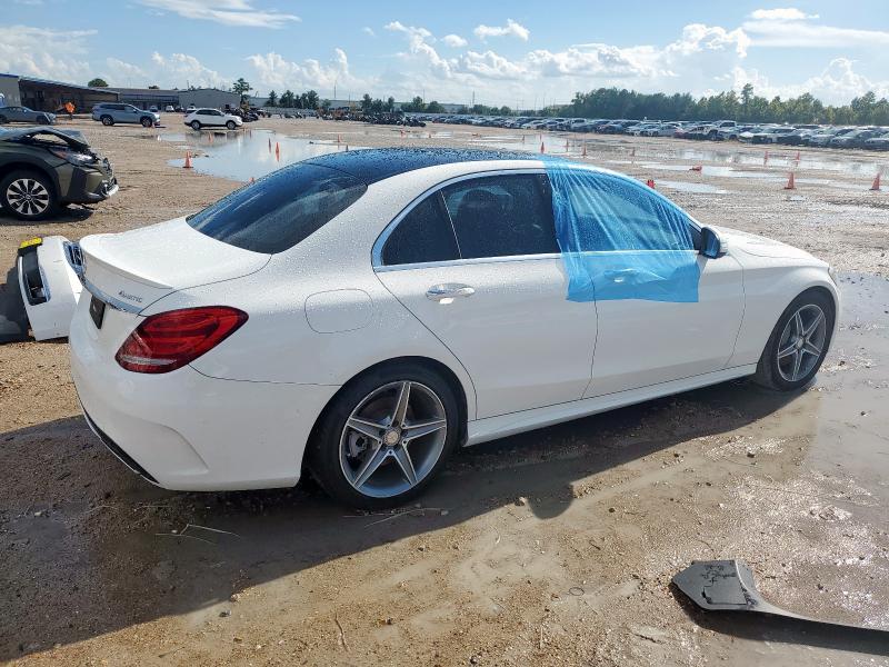55SWF4KB4FU096139 - 2015 MERCEDES-BENZ C 300 4MATIC WHITE photo 3