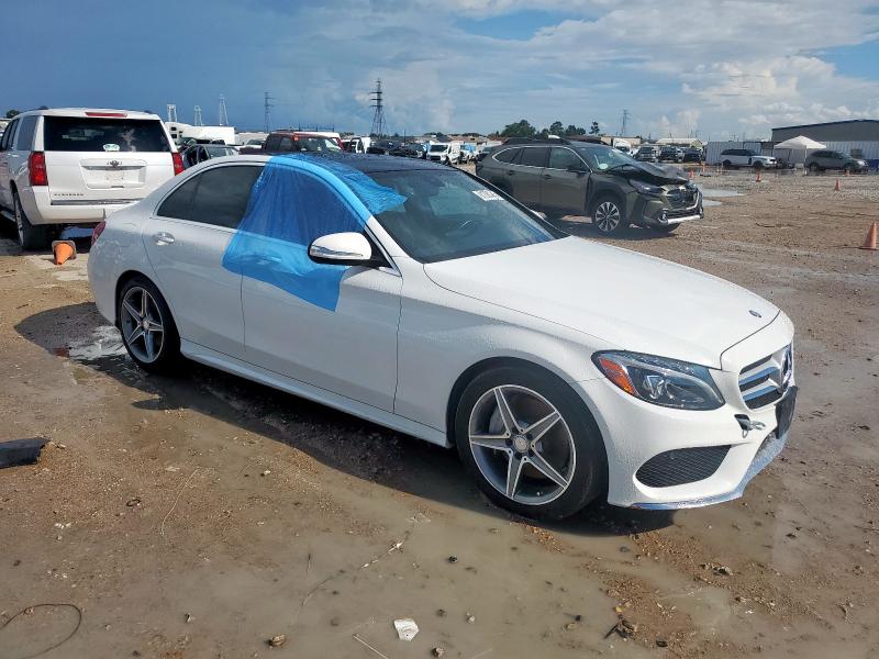 55SWF4KB4FU096139 - 2015 MERCEDES-BENZ C 300 4MATIC WHITE photo 4