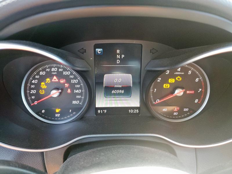 55SWF4KB4FU096139 - 2015 MERCEDES-BENZ C 300 4MATIC WHITE photo 9