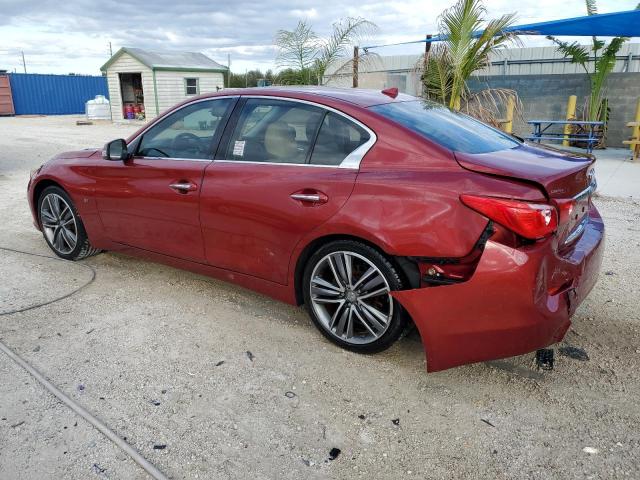 JN1BV7AP2EM680467 - 2014 INFINITI Q50 BASE RED photo 2