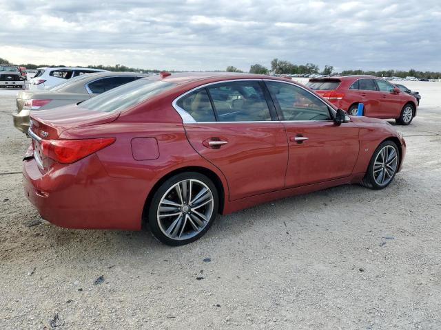 JN1BV7AP2EM680467 - 2014 INFINITI Q50 BASE RED photo 3