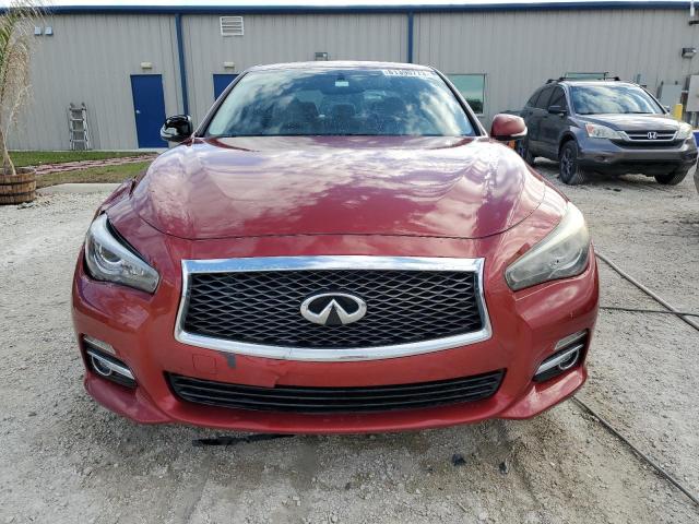 JN1BV7AP2EM680467 - 2014 INFINITI Q50 BASE RED photo 5