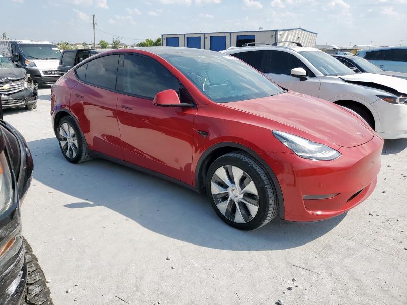 5YJYGDEE4LF043773 - 2020 TESLA MODEL Y წითელი ფოტო 4