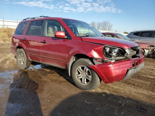 2HKYF18614H619652 - 2004 HONDA PILOT EXL BURGUNDY photo 4