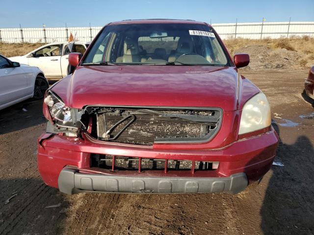 2HKYF18614H619652 - 2004 HONDA PILOT EXL BURGUNDY photo 5