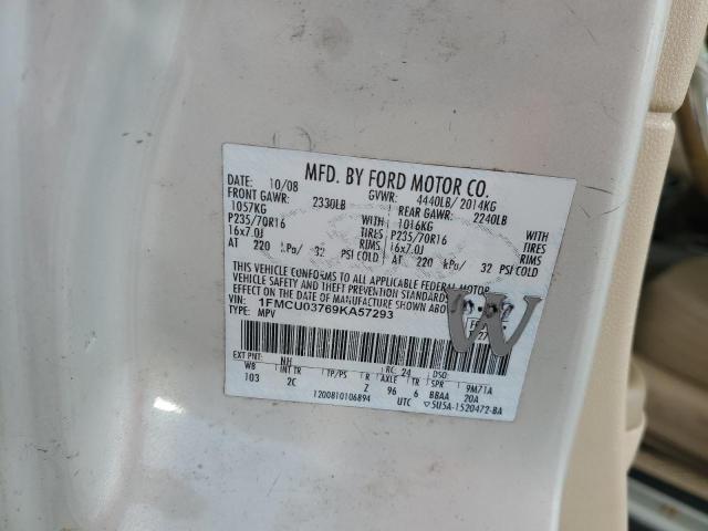 1FMCU03769KA57293 - 2009 FORD ESCAPE XLT BEIGE photo 13