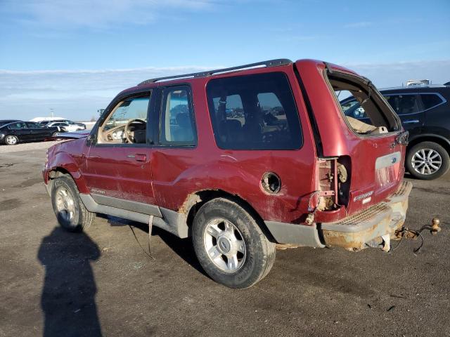 1FMYU70E01UB42107 - 2001 FORD EXPLORER SPORT RED photo 2