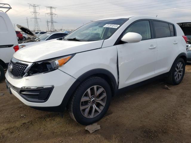 KNDPB3AC9G7872293 - 2016 KIA SPORTAGE LX WHITE photo 1