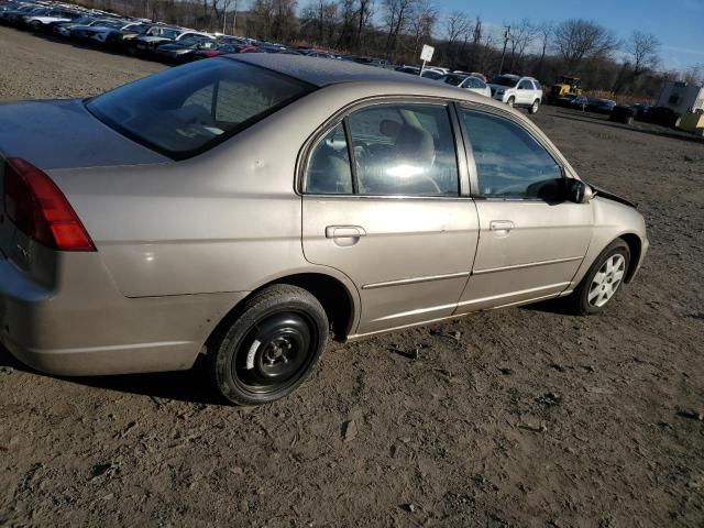 1HGES27681L058004 - 2001 HONDA CIVIC BEIGE photo 3