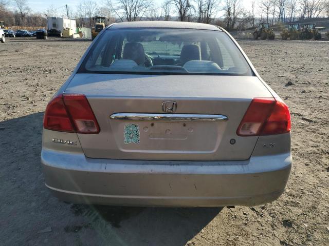 1HGES27681L058004 - 2001 HONDA CIVIC BEIGE photo 6