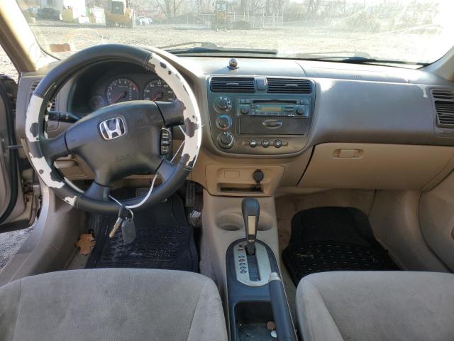 1HGES27681L058004 - 2001 HONDA CIVIC BEIGE photo 8