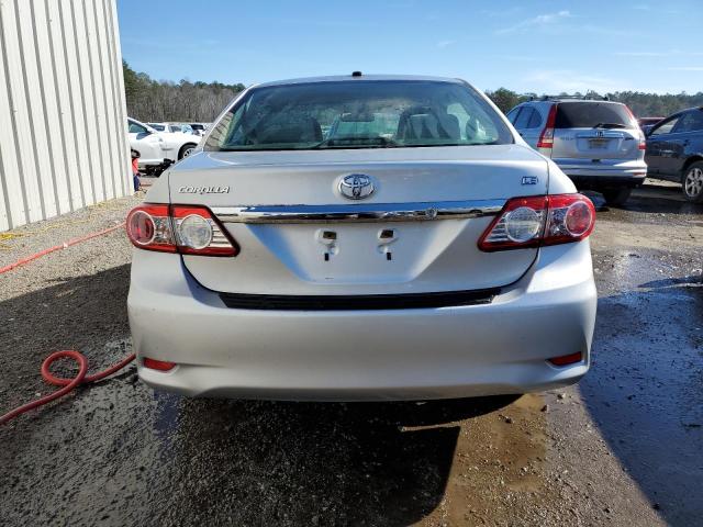 JTDBU4EE5B9151441 - 2011 TOYOTA COROLLA-4 BASE SILVER photo 6