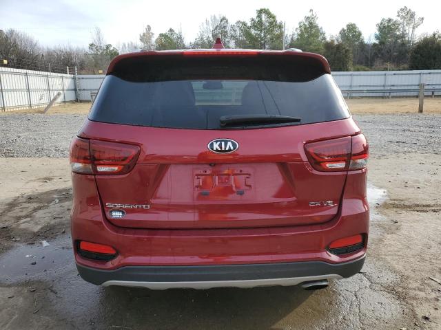 5XYPH4A55KG460065 - 2019 KIA SORENTO EX RED photo 6