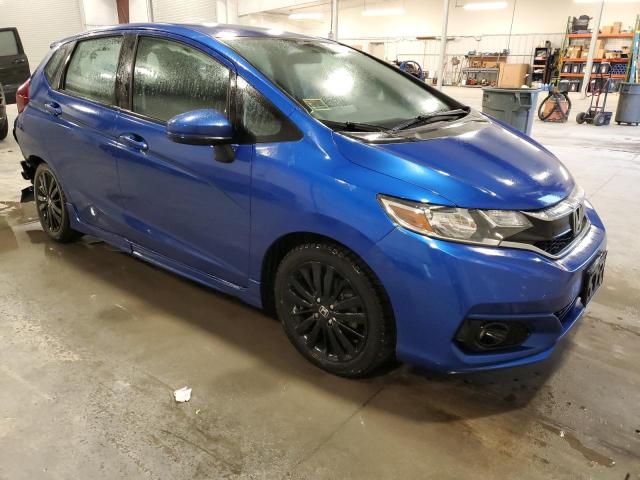 3HGGK5H61JM730692 - 2018 HONDA FIT SPORT BLUE photo 4