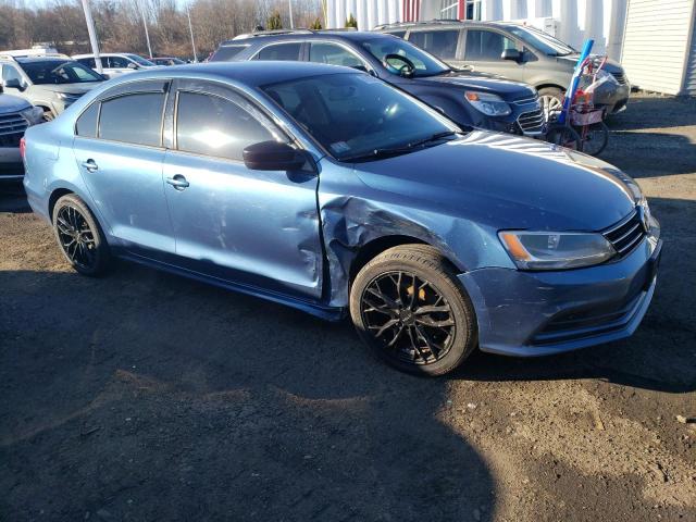 3VW2K7AJ9FM279552 - 2015 VOLKSWAGEN JETTA BASE BLUE photo 4