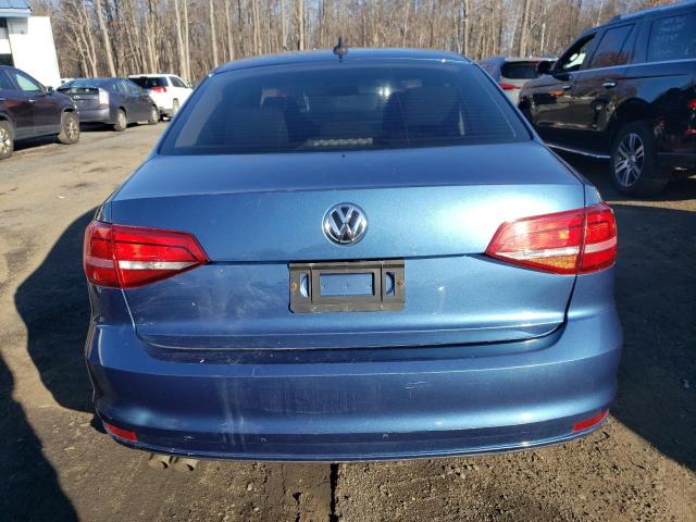 3VW2K7AJ9FM279552 - 2015 VOLKSWAGEN JETTA BASE BLUE photo 6