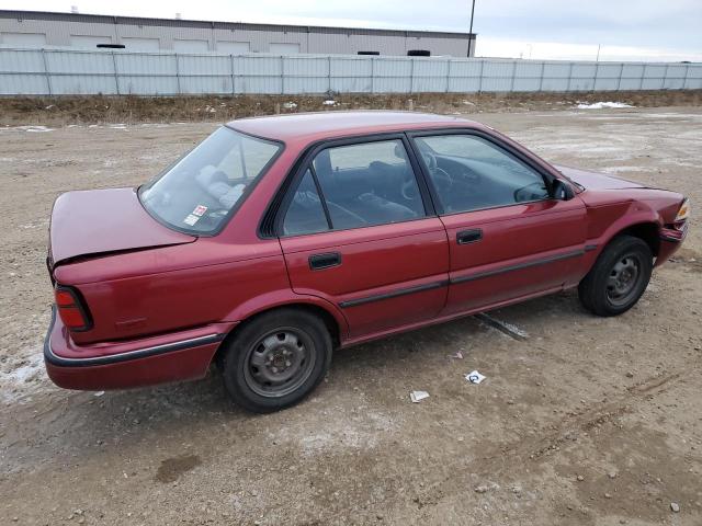 1NXAE94A6NZ283612 - 1992 TOYOTA COROLLA DLX MAROON photo 3