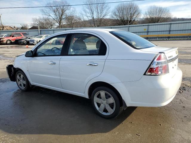 KL1TG56E49B606368 - 2009 CHEVROLET AVEO LT WHITE photo 2