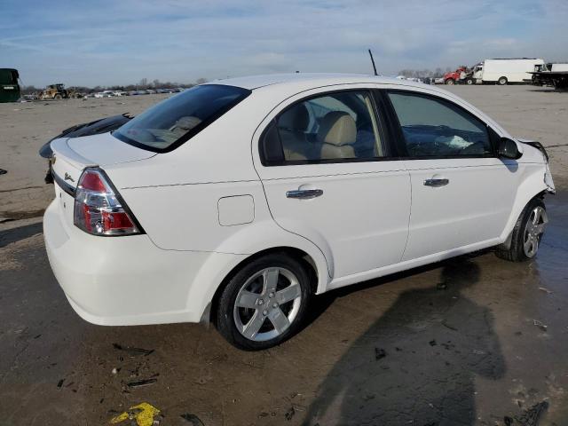 KL1TG56E49B606368 - 2009 CHEVROLET AVEO LT WHITE photo 3