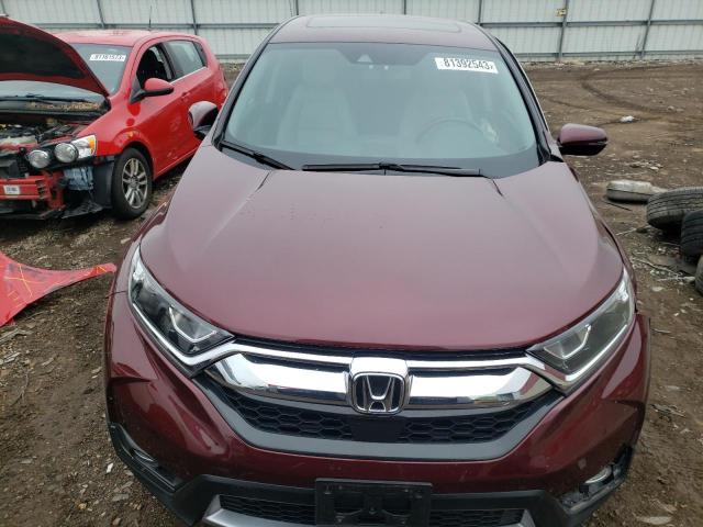 5J6RW2H86HL022438 - 2017 HONDA CR-V EXL BURGUNDY photo 5