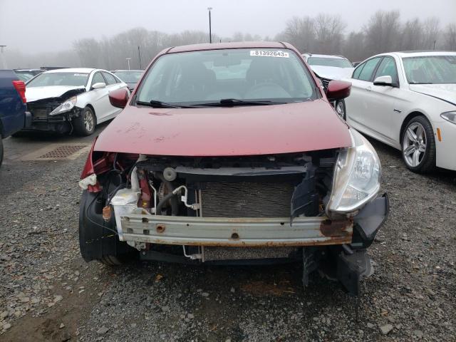 3N1CN7AP5HL841378 - 2017 NISSAN VERSA S RED photo 5