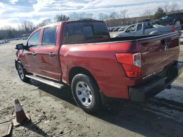 1N6AA1EK8KN518216 - 2019 NISSAN TITAN S RED photo 2