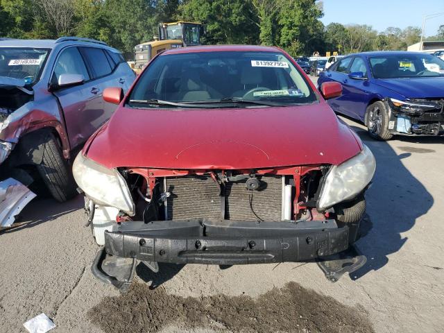 2T1BU4EE3AC514800 - 2010 TOYOTA COROLLA BASE Czerwony zdjęcie 5
