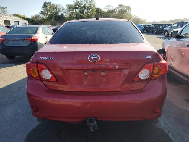 2T1BU4EE3AC514800 - 2010 TOYOTA COROLLA BASE Czerwony zdjęcie 6