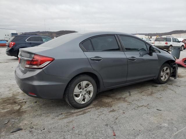 19XFB2F57DE030130 - 2013 HONDA CIVIC LX GRAY photo 3