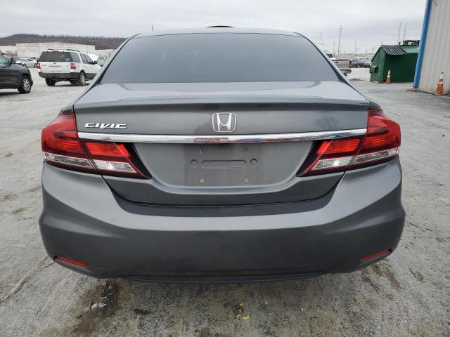 19XFB2F57DE030130 - 2013 HONDA CIVIC LX GRAY photo 6