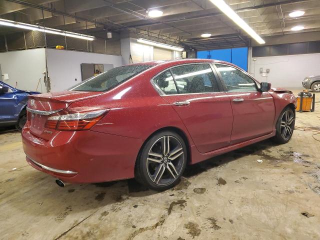 1HGCR2F51GA034925 - 2016 HONDA ACCORD SPORT RED photo 3