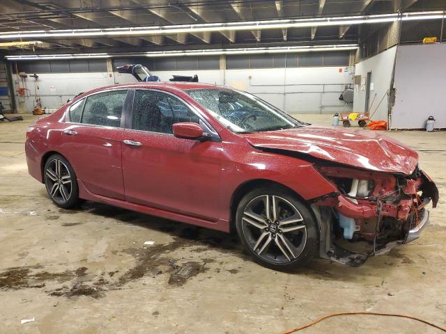 1HGCR2F51GA034925 - 2016 HONDA ACCORD SPORT RED photo 4