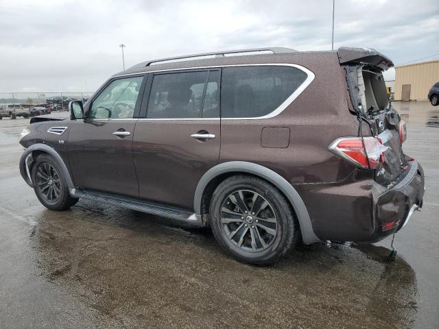 JN8AY2NEXJ9731551 - 2018 NISSAN ARMADA PLATINUM BROWN photo 2