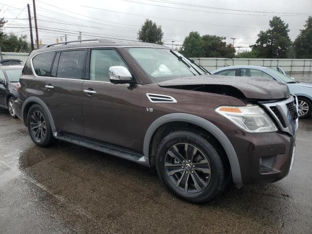 JN8AY2NEXJ9731551 - 2018 NISSAN ARMADA PLATINUM BROWN photo 4