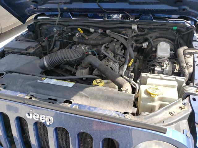 1J4FA24119L756576 - 2009 JEEP WRANGLER X BLUE photo 12