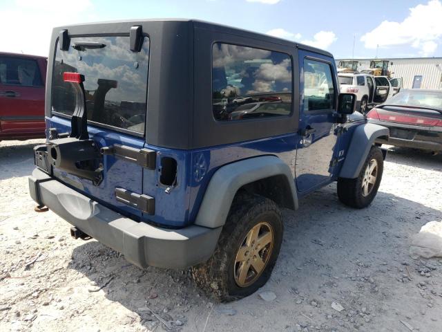 1J4FA24119L756576 - 2009 JEEP WRANGLER X BLUE photo 3