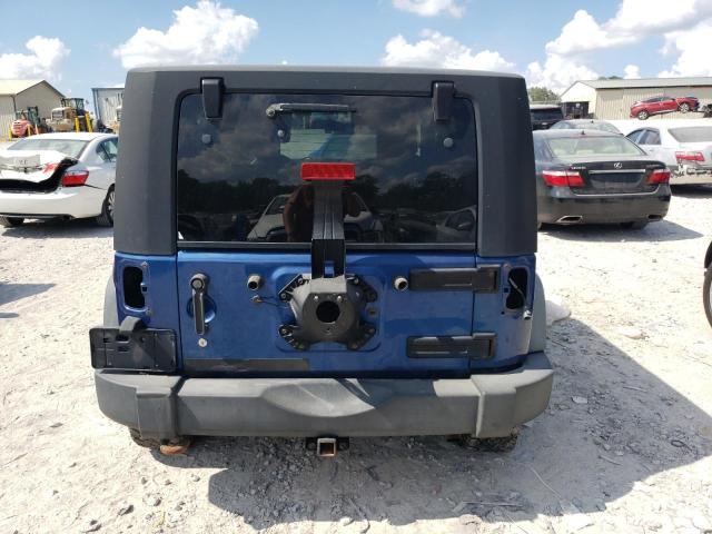 1J4FA24119L756576 - 2009 JEEP WRANGLER X BLUE photo 6