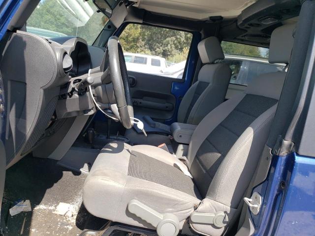 1J4FA24119L756576 - 2009 JEEP WRANGLER X BLUE photo 7