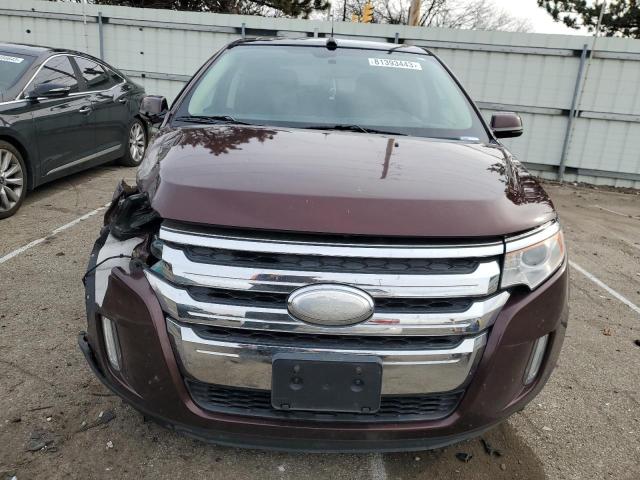 2FMDK3J97CBA25888 - 2012 FORD EDGE SEL BURGUNDY photo 5