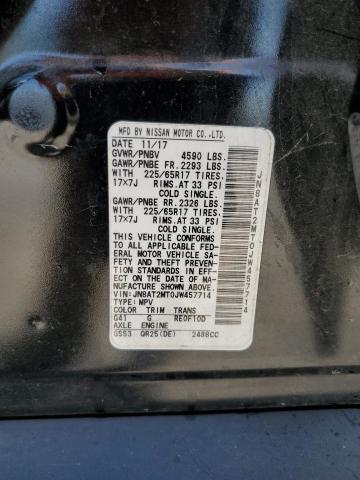 JN8AT2MT0JW457714 - 2018 NISSAN ROGUE S Қара фото 13